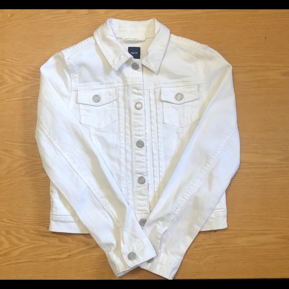 White jean jacket